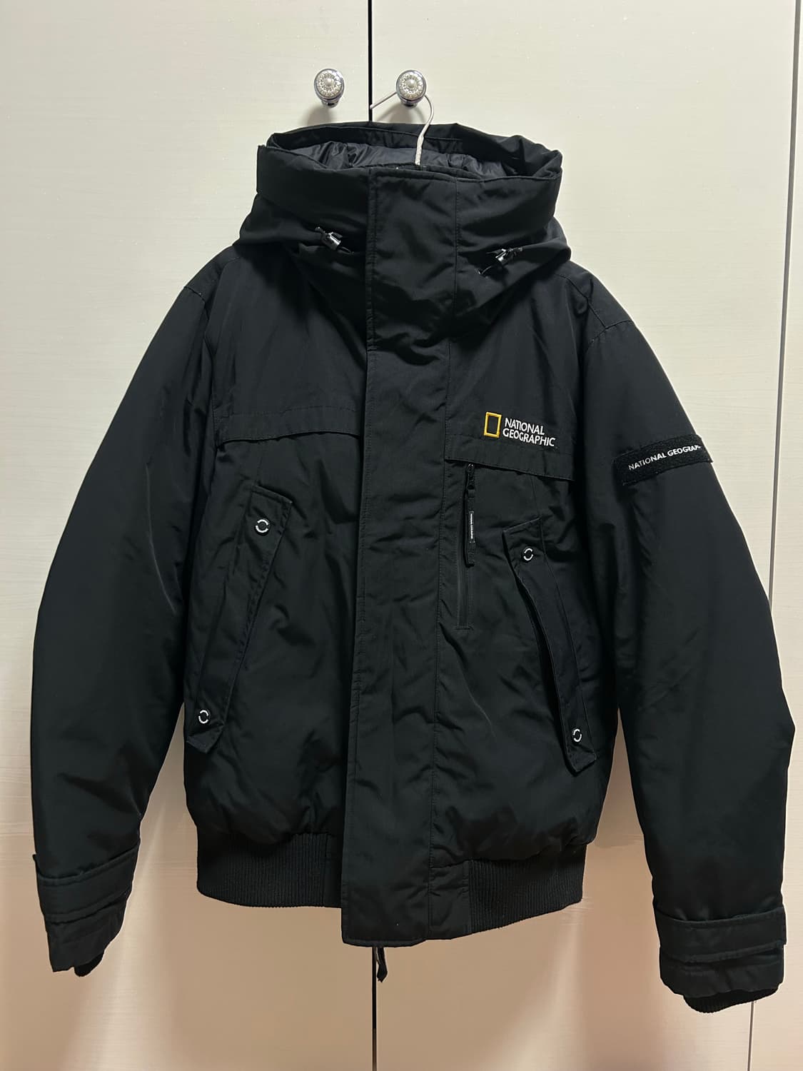 내셔널지오그래픽 블랙 패딩 L 상품이미지1
