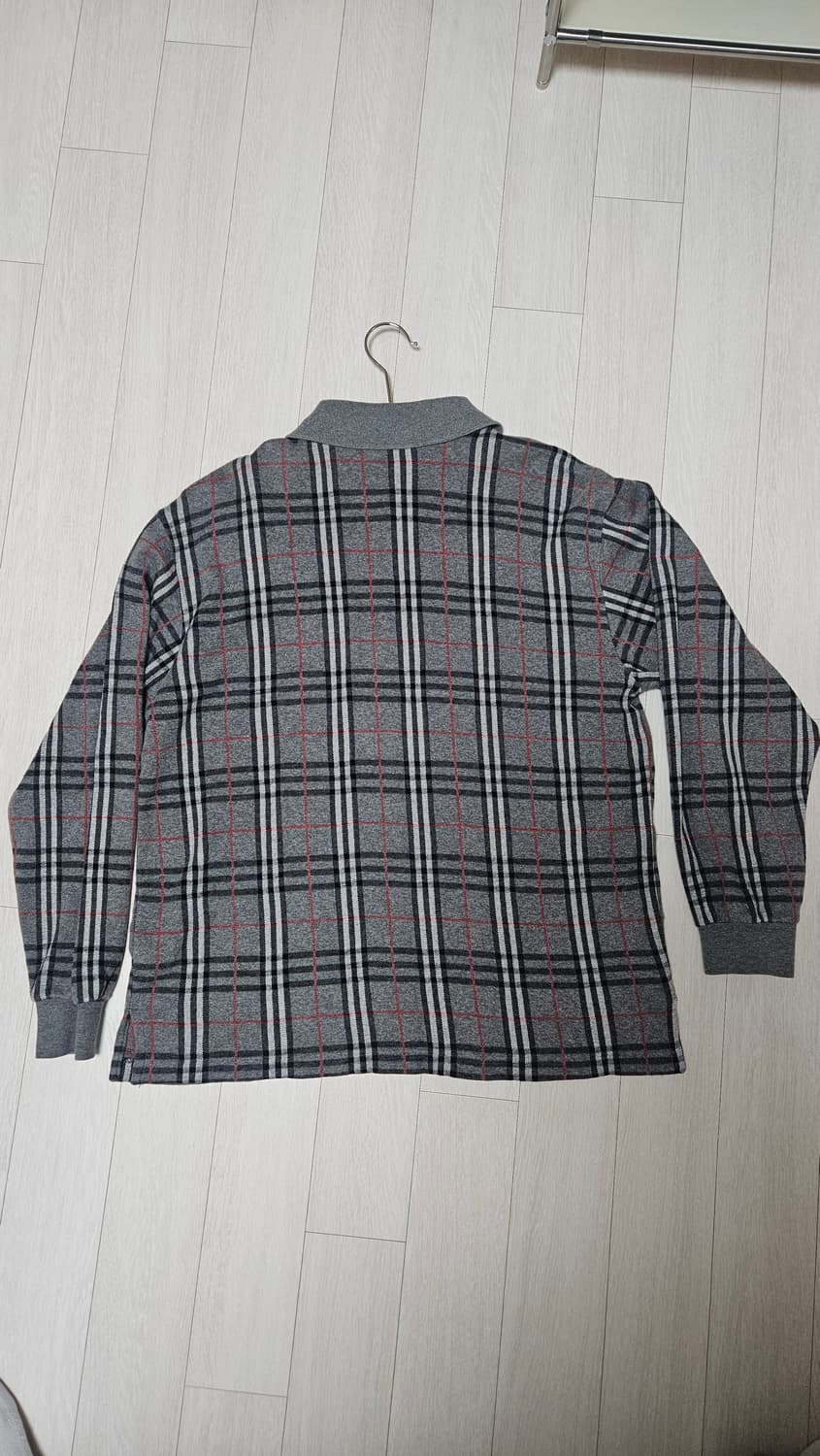 버버리 노바 체크 긴팔 폴로 카라티셔츠 L 상품이미지4