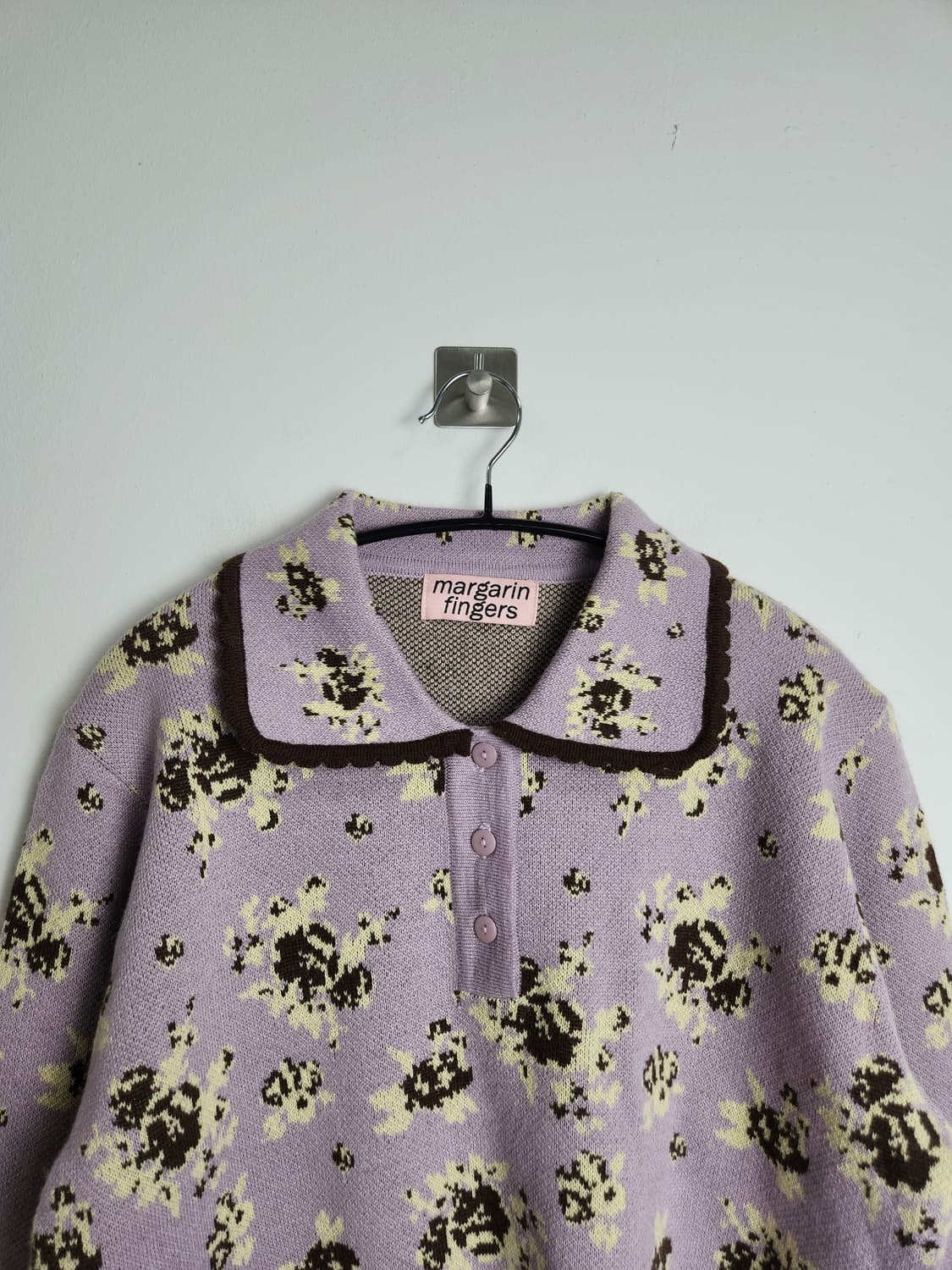 (마가린핑거스)패턴 피케 니트 상품이미지7