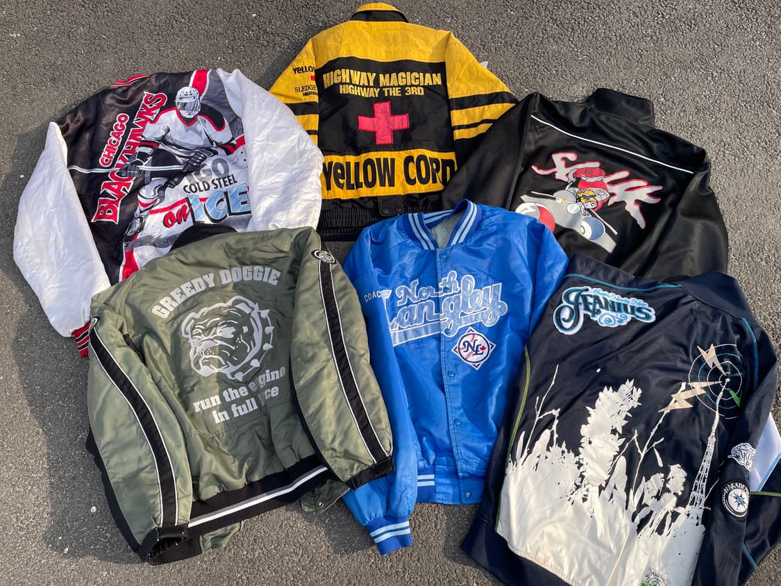 90s SOHK 심볼 빅로고 올드스쿨 힙합 져지 스트릿 트랙탑 자켓 M 상품이미지8