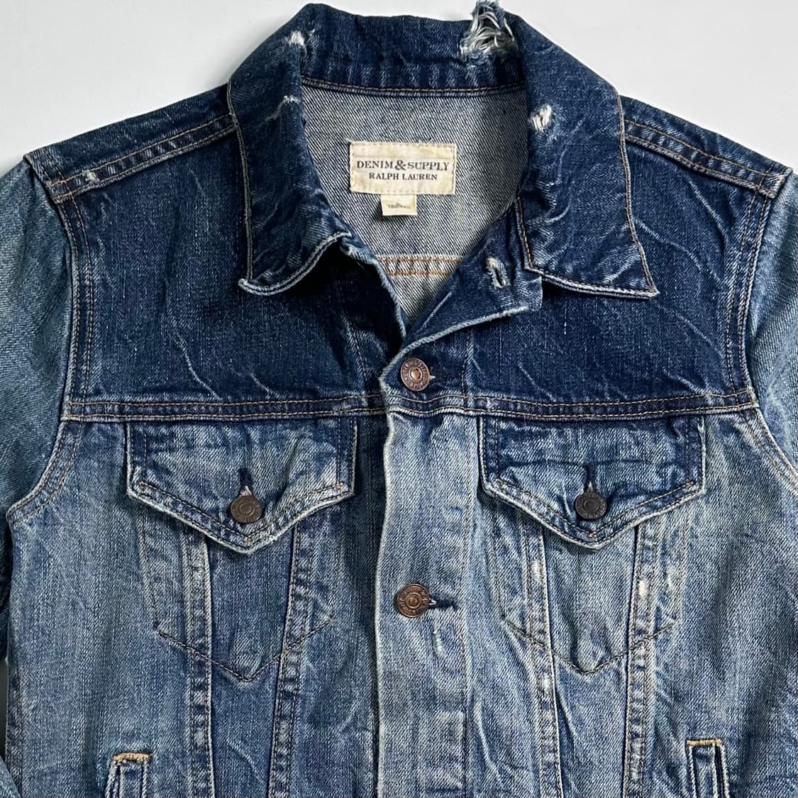 폴로 D&S 우먼스 디스트레스드 데님 자켓  상품이미지5