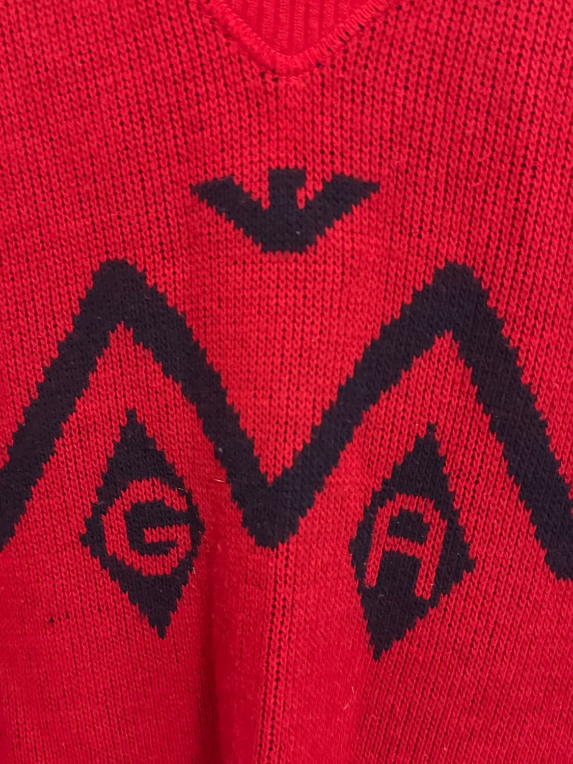 조르지오 아르마니 빨간색 빈티지니트 상품이미지4