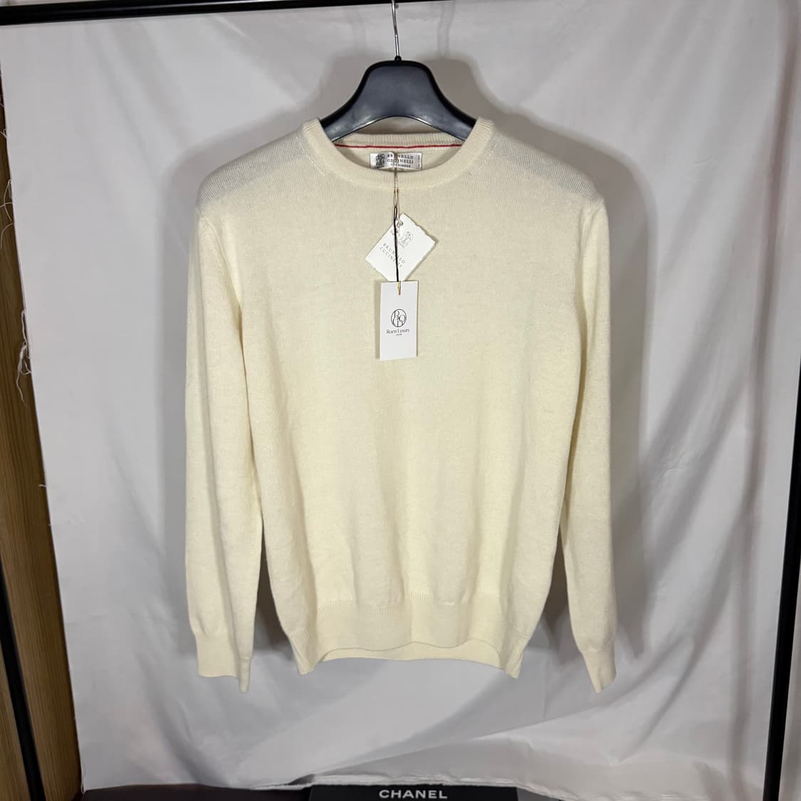 브루넬로 쿠치넬리 캐시미어 라운드넥 니트 스웨터 상품이미지1