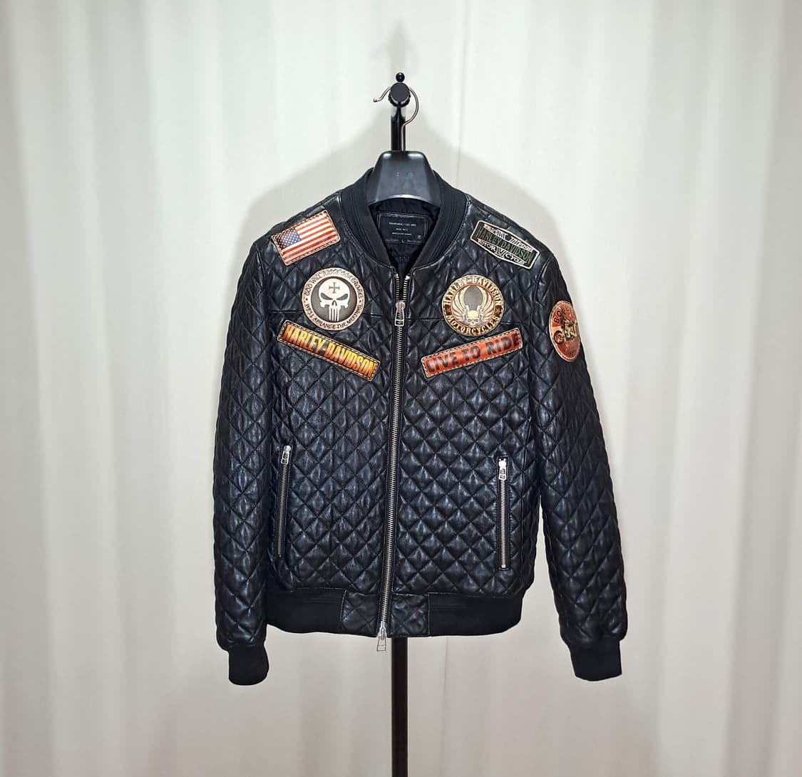 (택포) 퀼팅 양가죽 커스텀 자켓 L B761 상품이미지2