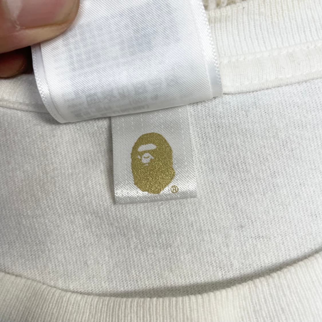 베이프 Bape 플로럴 카모 컬리지 반팔티 화이트 상품이미지6