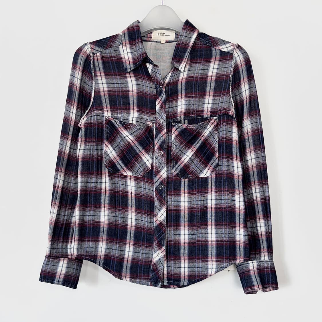 이자벨마랑 에뚜왈 체크 셔츠 상품이미지1