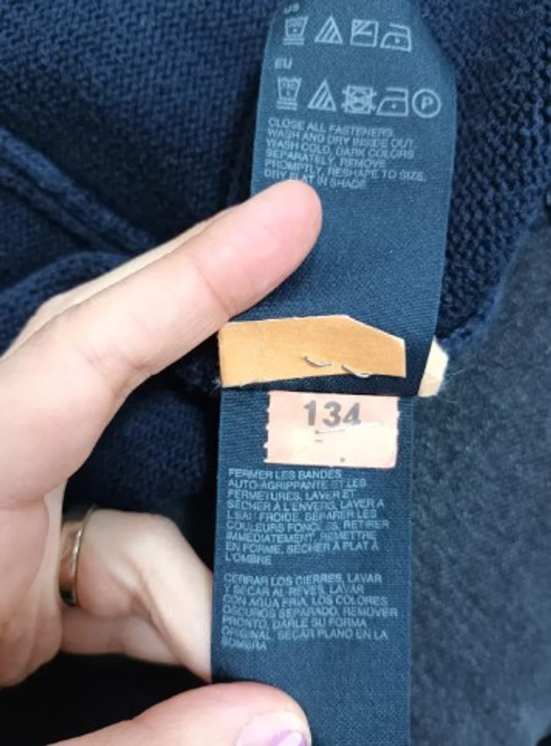 타미힐피거 남성 캐시미어 니트집업가디건 L사이즈 상품이미지6