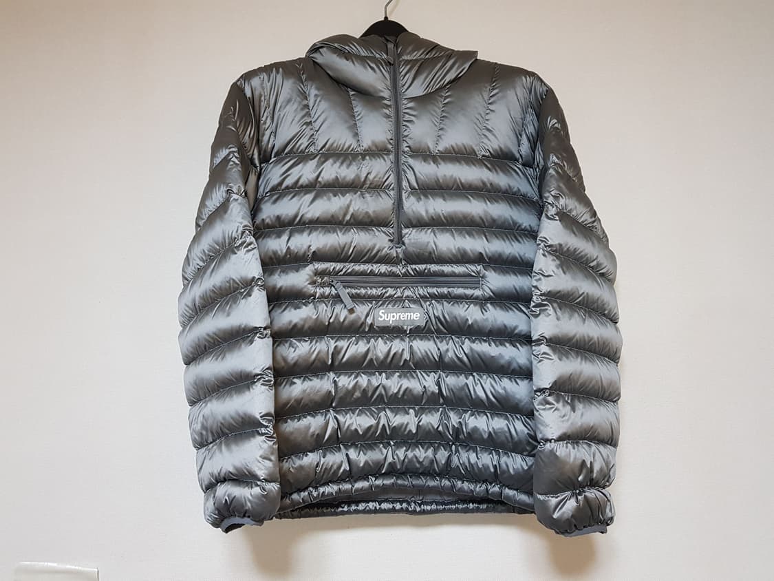 슈프림 마이크로 다운 하프 집 후드 패딩 실버 25FW 상품이미지2