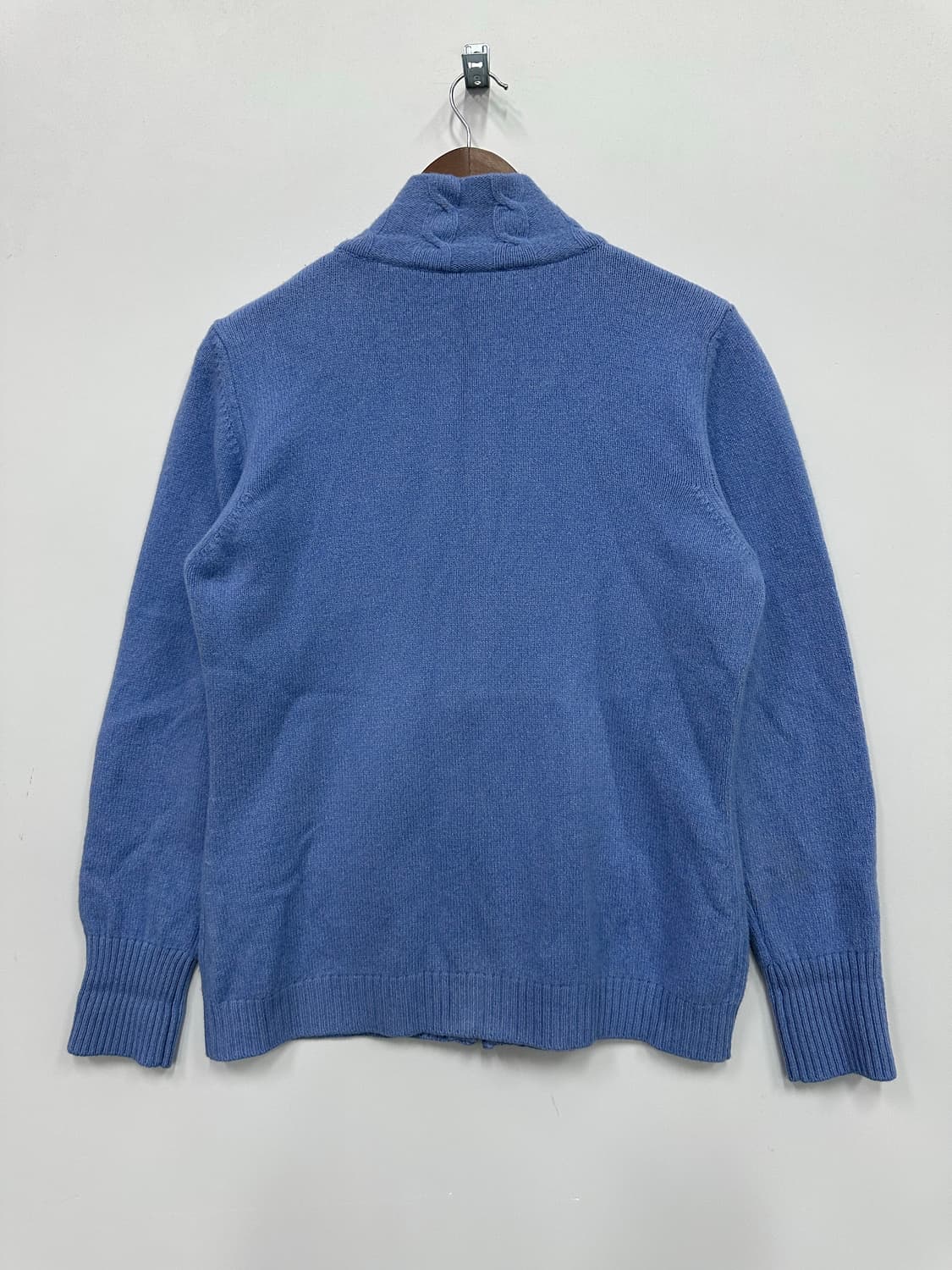 가이거 블루 니트 집업 상품이미지5