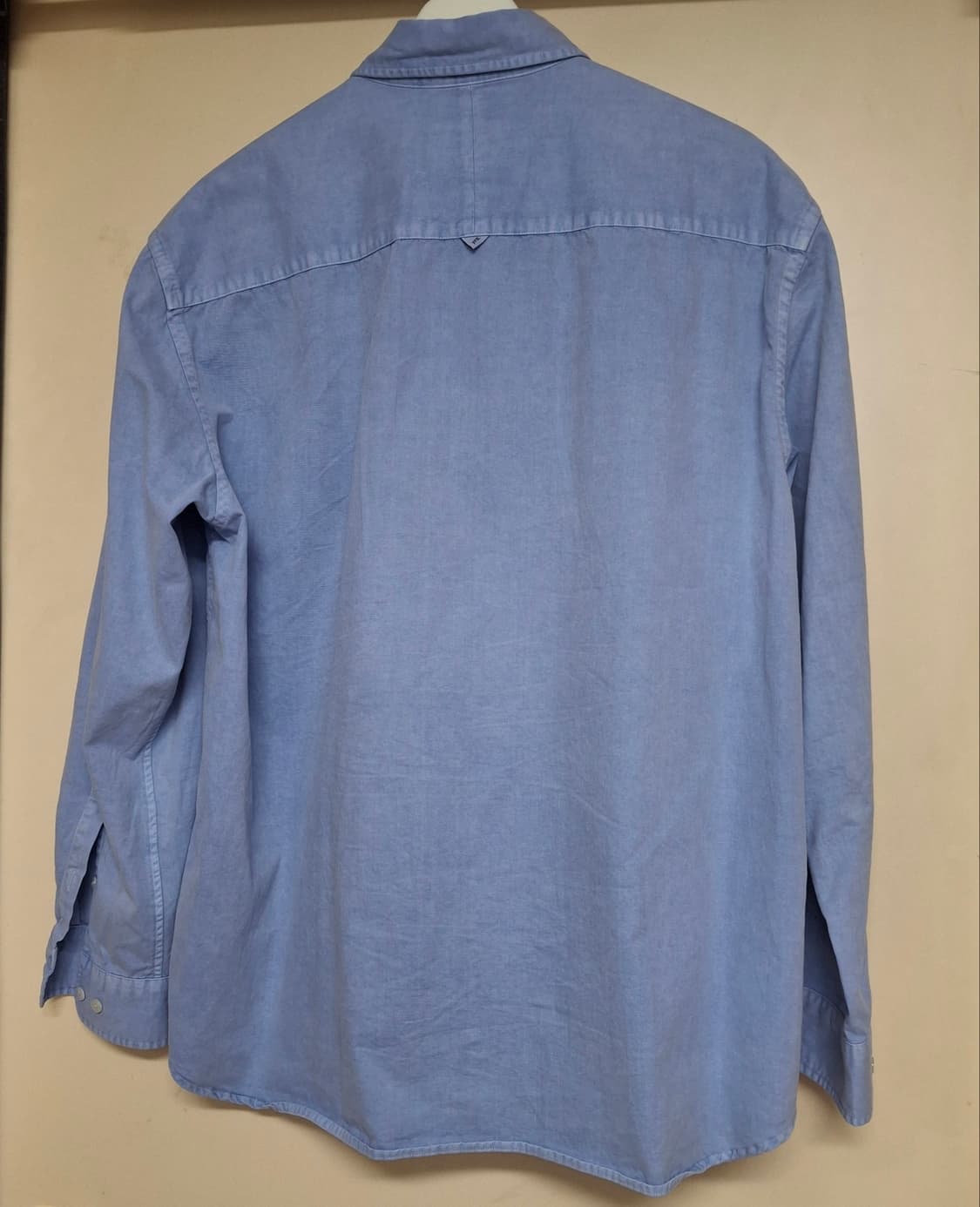 [3] 이얼즈어고 오버다이드 코튼드릴 포이카 셔츠 더스티블루 상품이미지8