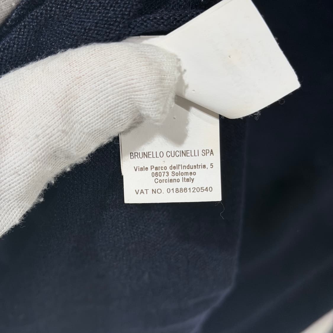 (A+/54) / 브루넬로 쿠치넬리 린넨 코튼 라글란 니트 네이비 상품이미지8