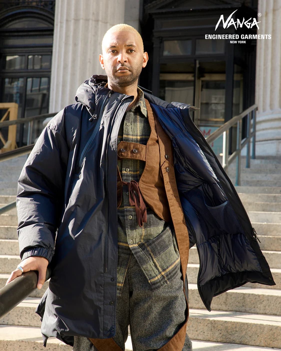 엔가 X 난가 롱패딩 블랙 L 상품이미지3