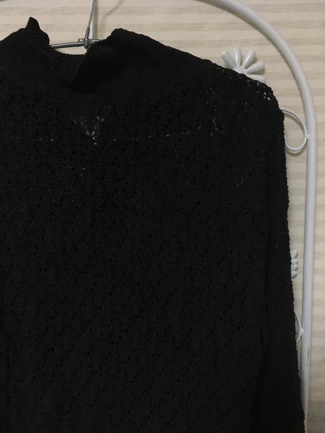 빈티지 퍼플 시스루 니트 가디건 y2k 스트릿 갸루 펑키 일본빈티지723 상품이미지5