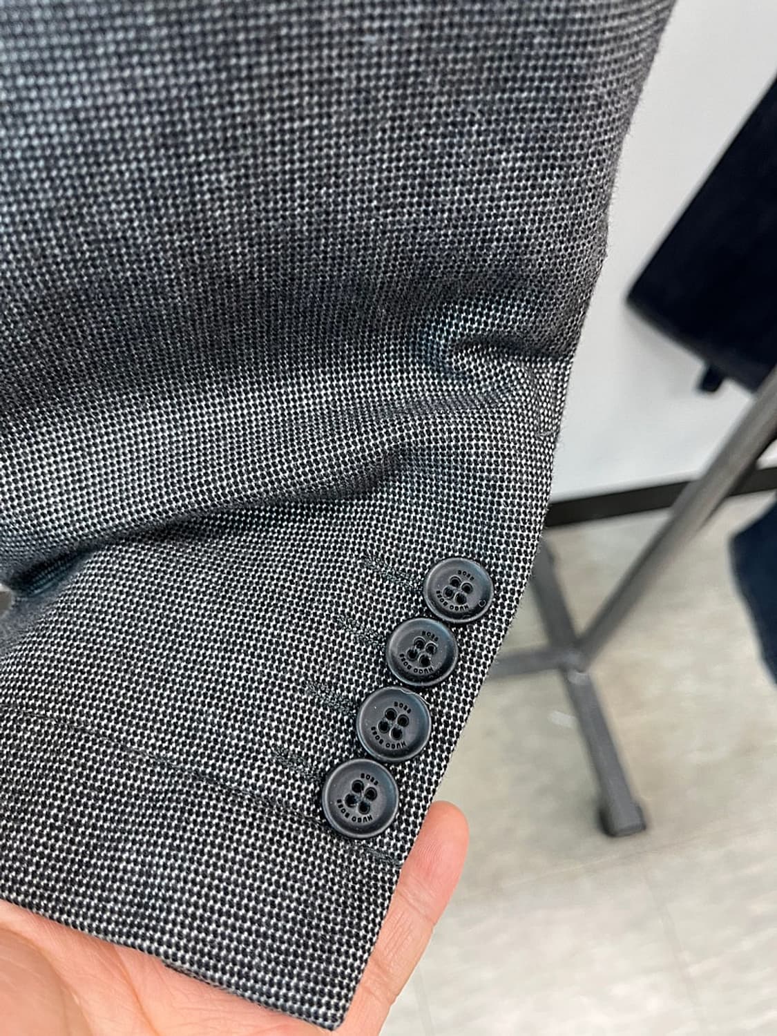 95) 휴고보스 그레이 코튼자켓  상품이미지3