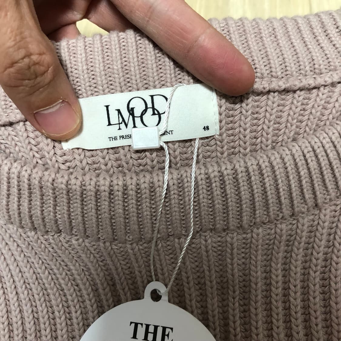 (48) 새상품 엘무드 LMOOD 브룩 니트 브리티시 핑크 상품이미지6