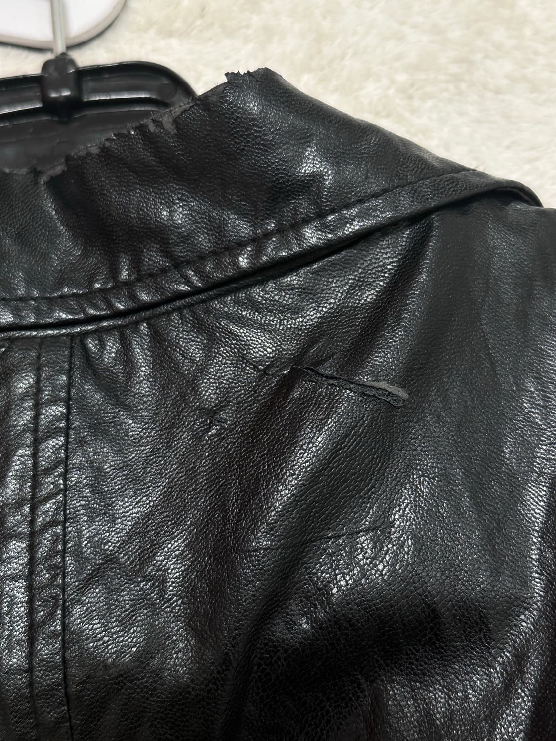 미스치프 레더자켓 블랙 상품이미지7