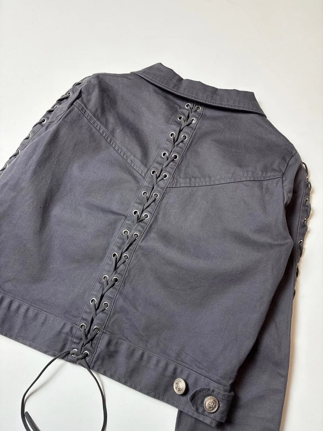 Selected 레이스업 크롭 자켓 PN8334 상품이미지6