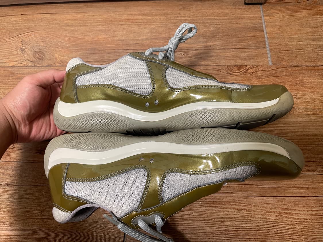 프라다 아메리카컵 올리브 그린 UK7.5 상품이미지5