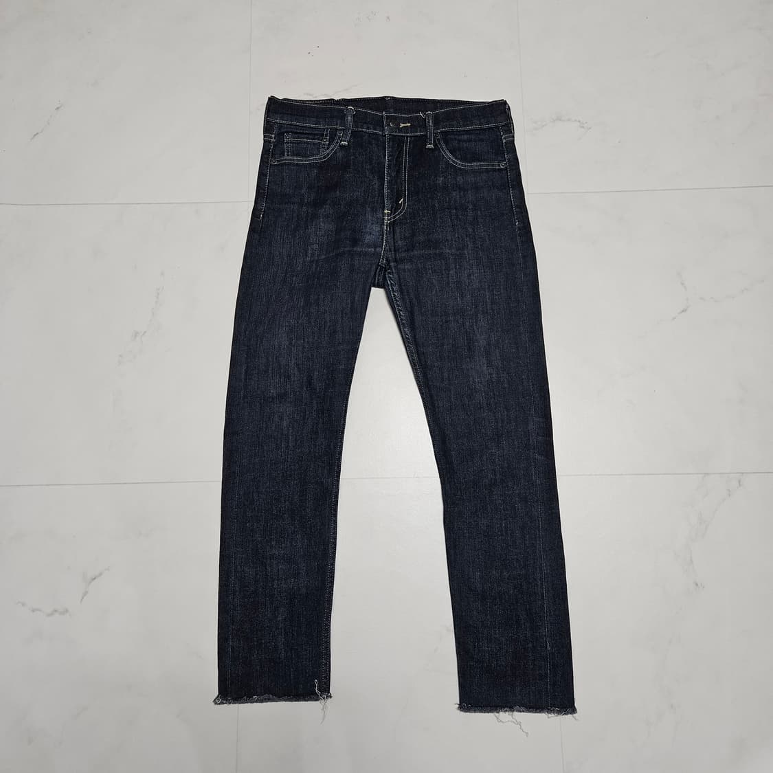 30 리바이스 510 진청 컷팅진 데님팬츠 상품이미지1