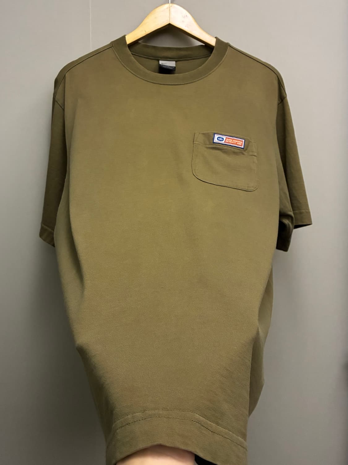 (L/103)00s nike 나이키 코튼 포켓 카키 빈티지 반팔티셔츠 상품이미지5