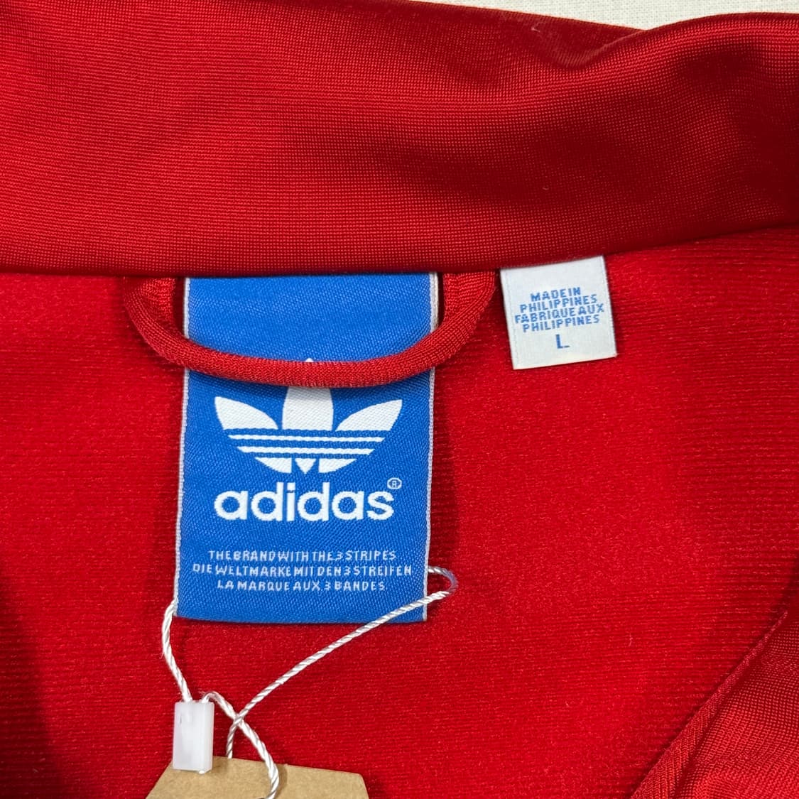 L) 아디다스 파이어버드 삼선 져지 트랙탑 집업 레드 A7 상품이미지7