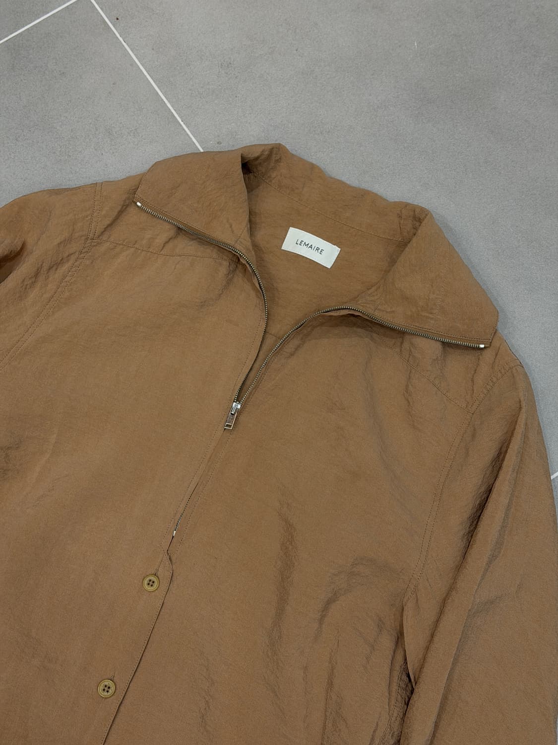 르메르 Lemaire 드라이실크 버튼 집업 셔츠 상품이미지1