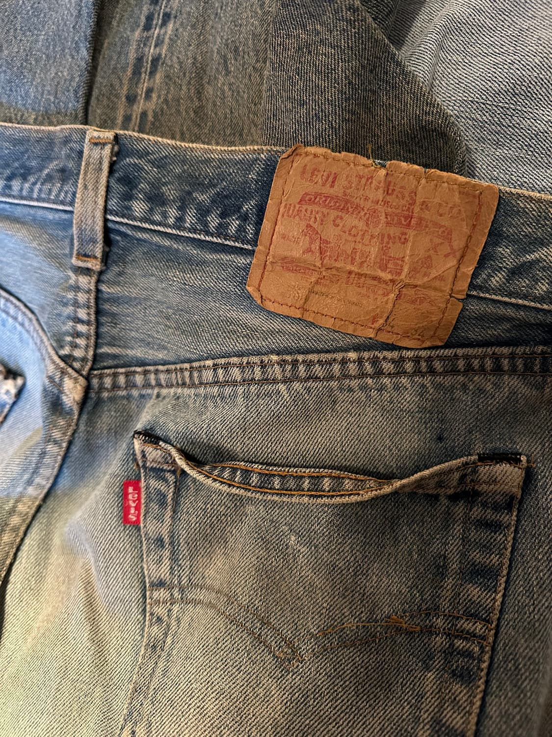 80s USA 빈티지 리바이스 501 셀비지 데님 팬츠 66후기 상품이미지6