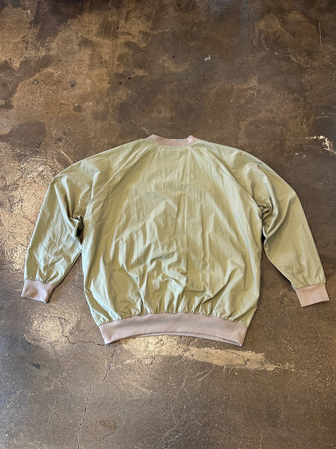 90s IZOD 아이조드 풀오버 바람막이 파스텔 그린 XL 상품이미지1