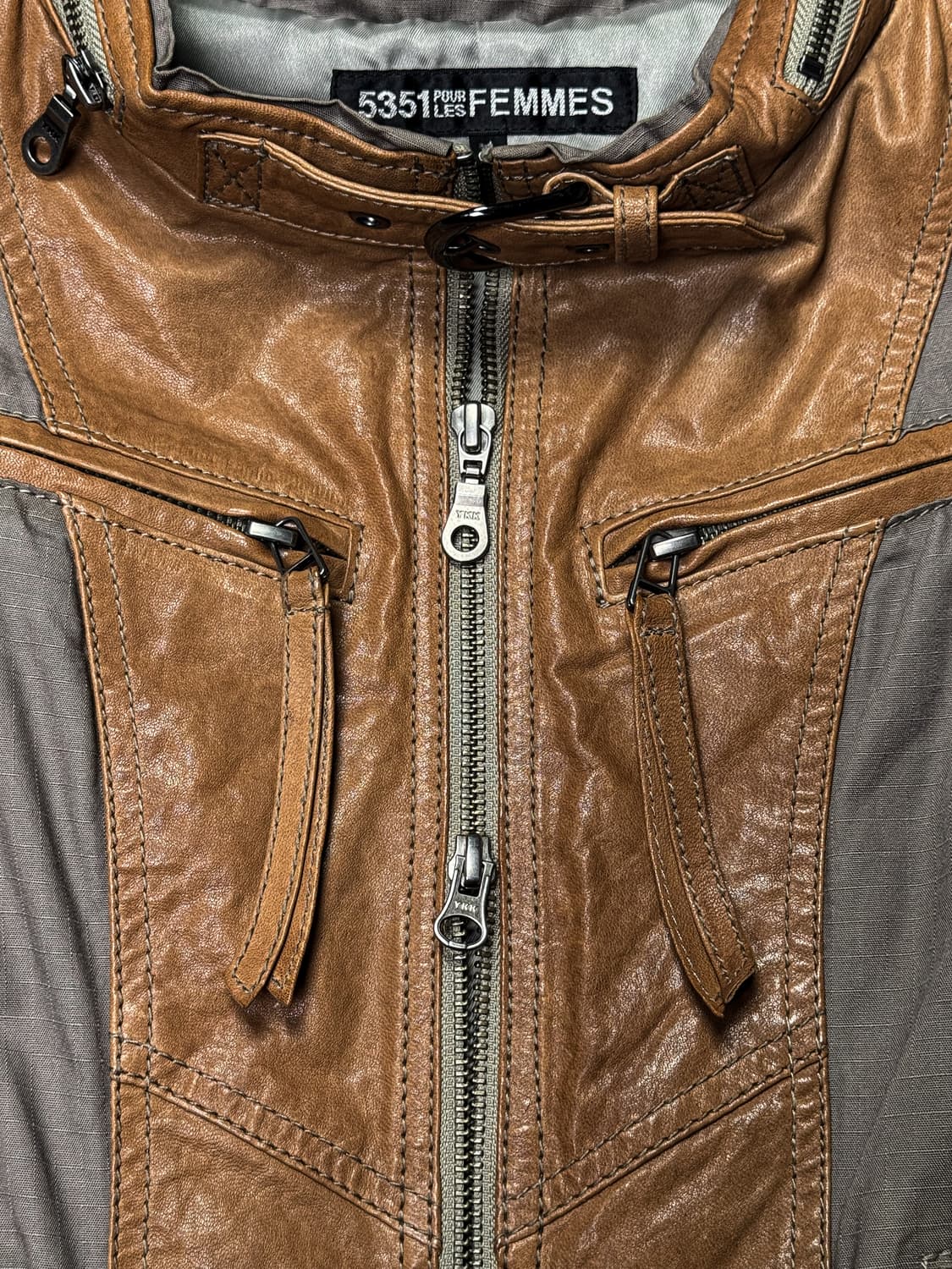5351 POUR LES FEMMES – Hood Leather JK 상품이미지3