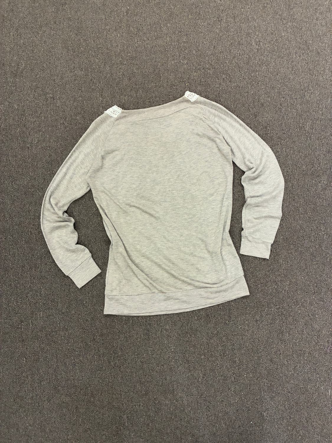 M)Lowrys Farm 빈티지 여성 꽃 레이스 디테일 롱 슬리브 상품이미지7