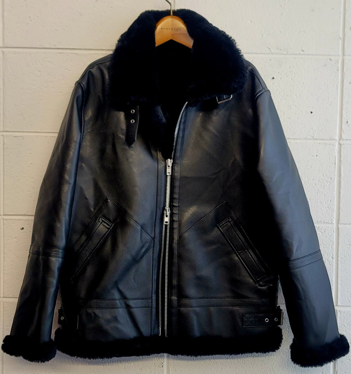 도프제이슨 솔리드 무톤 자켓 무스탕 판매 상품이미지2