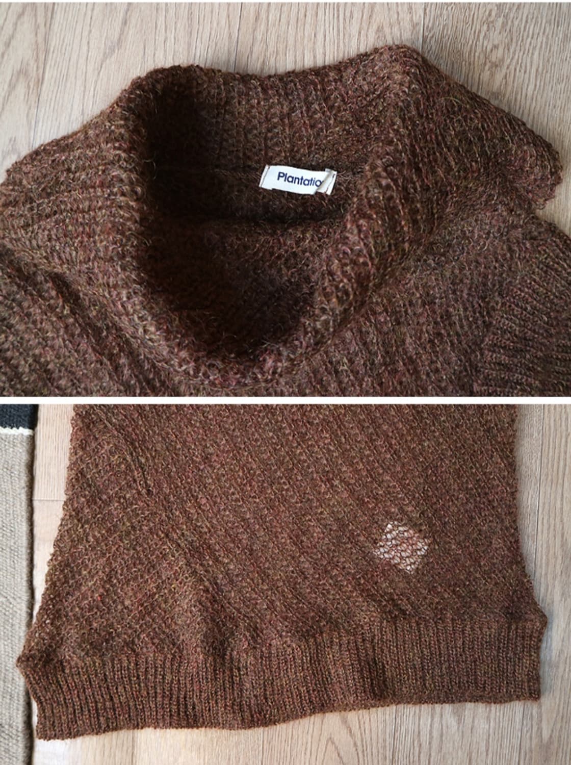 일본판 Plantation 이세이미야케 산하 브랜드 모헤어 시스루
니트 상품이미지3