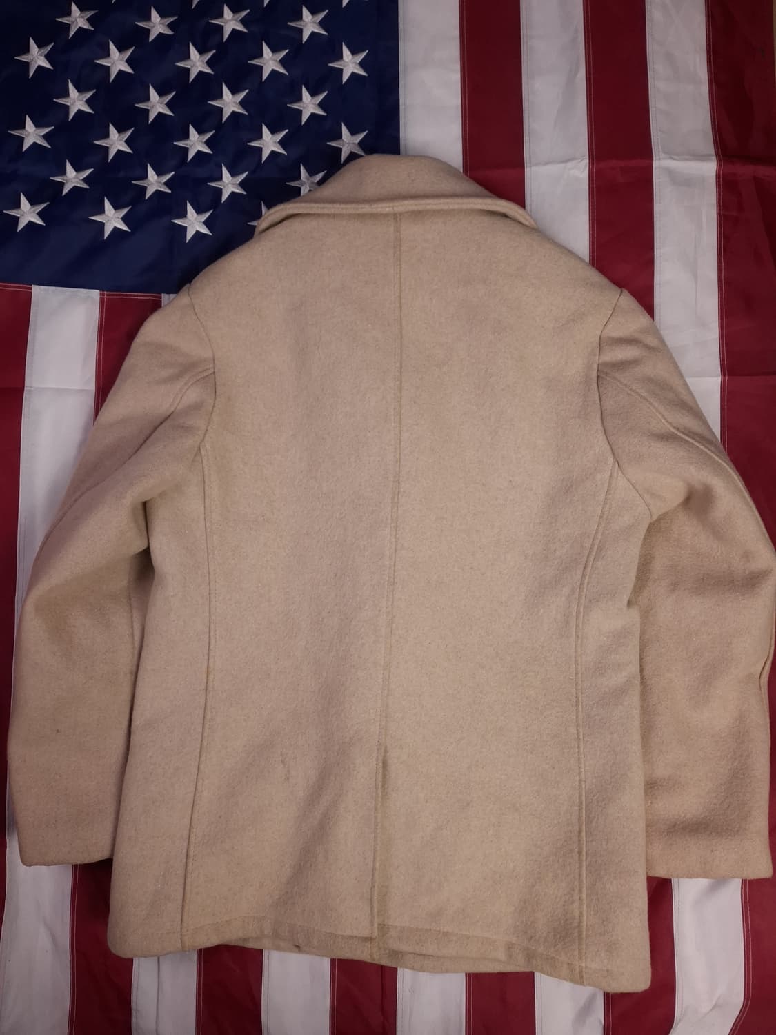 오리지날 90's 미국제조 미해군 TYPE 쇼트사 울 더플 피코트 상품이미지7