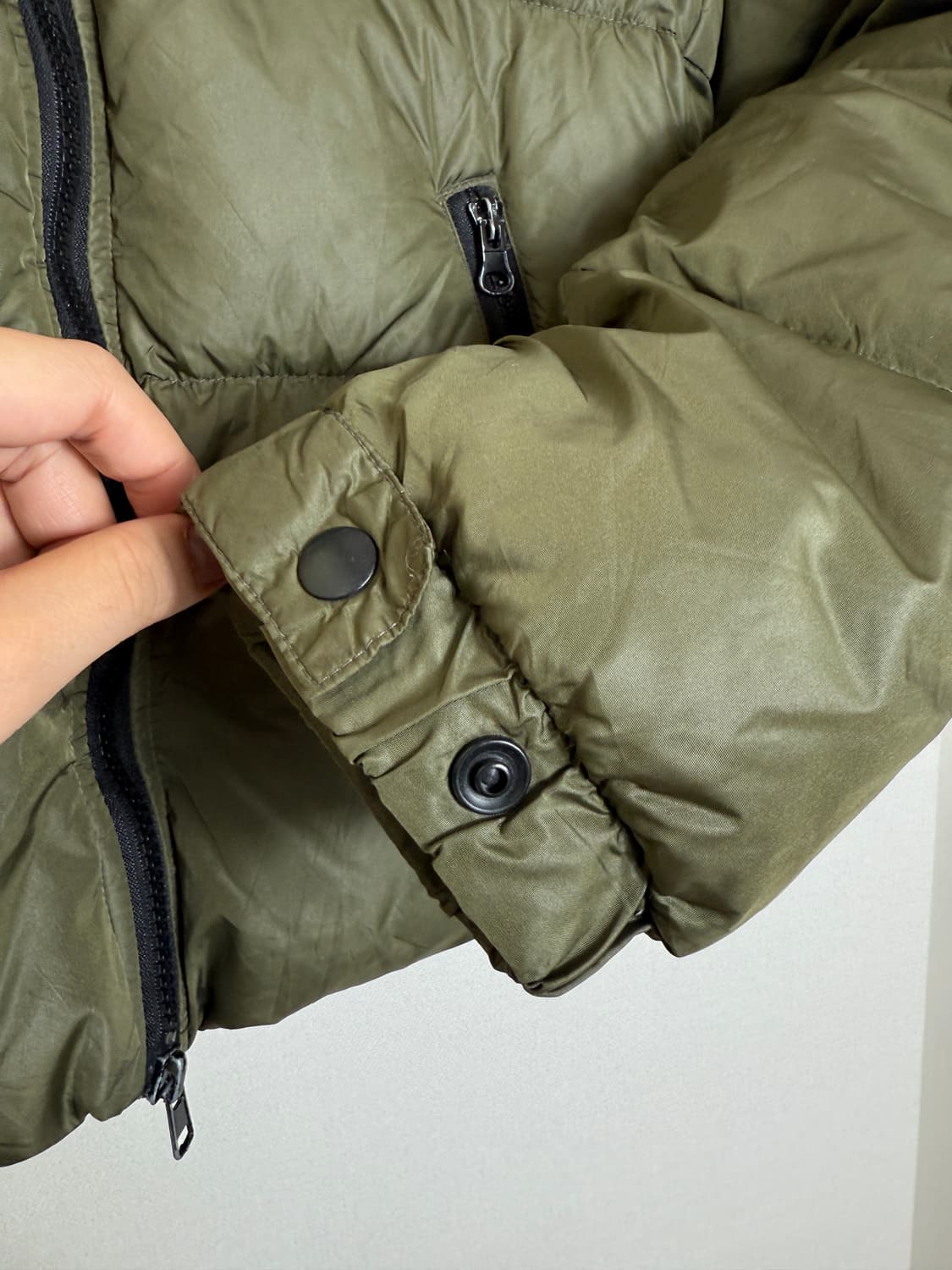 커스텀컬쳐 카키 숏패딩 상품이미지6