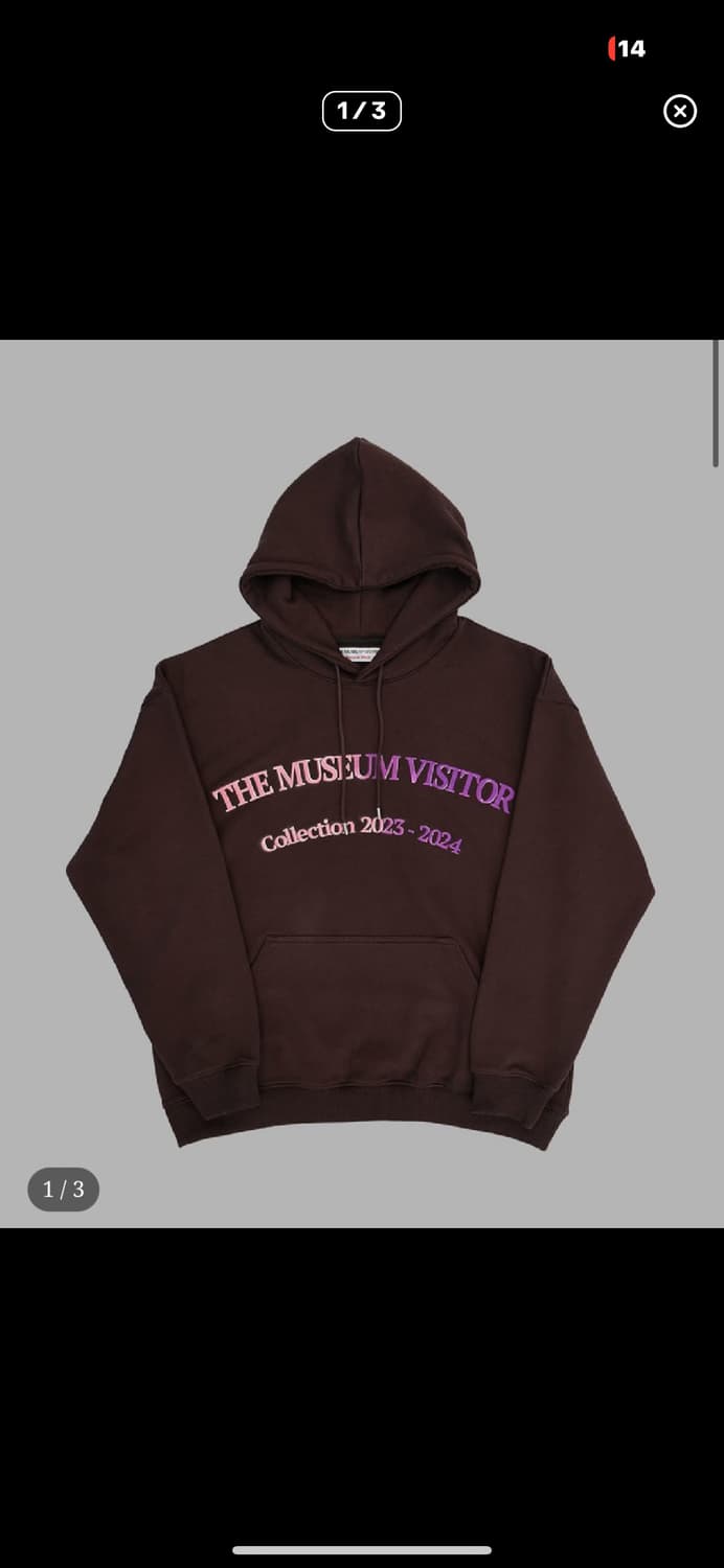 더뮤지엄비지터 스프레이 후드티 상품이미지1