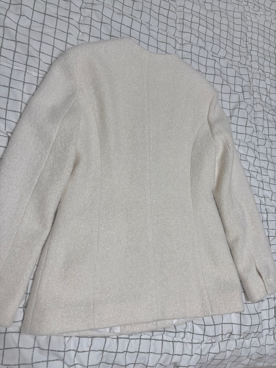 더티스 리본 포켓 트위드 자켓 아이보리 상품이미지5