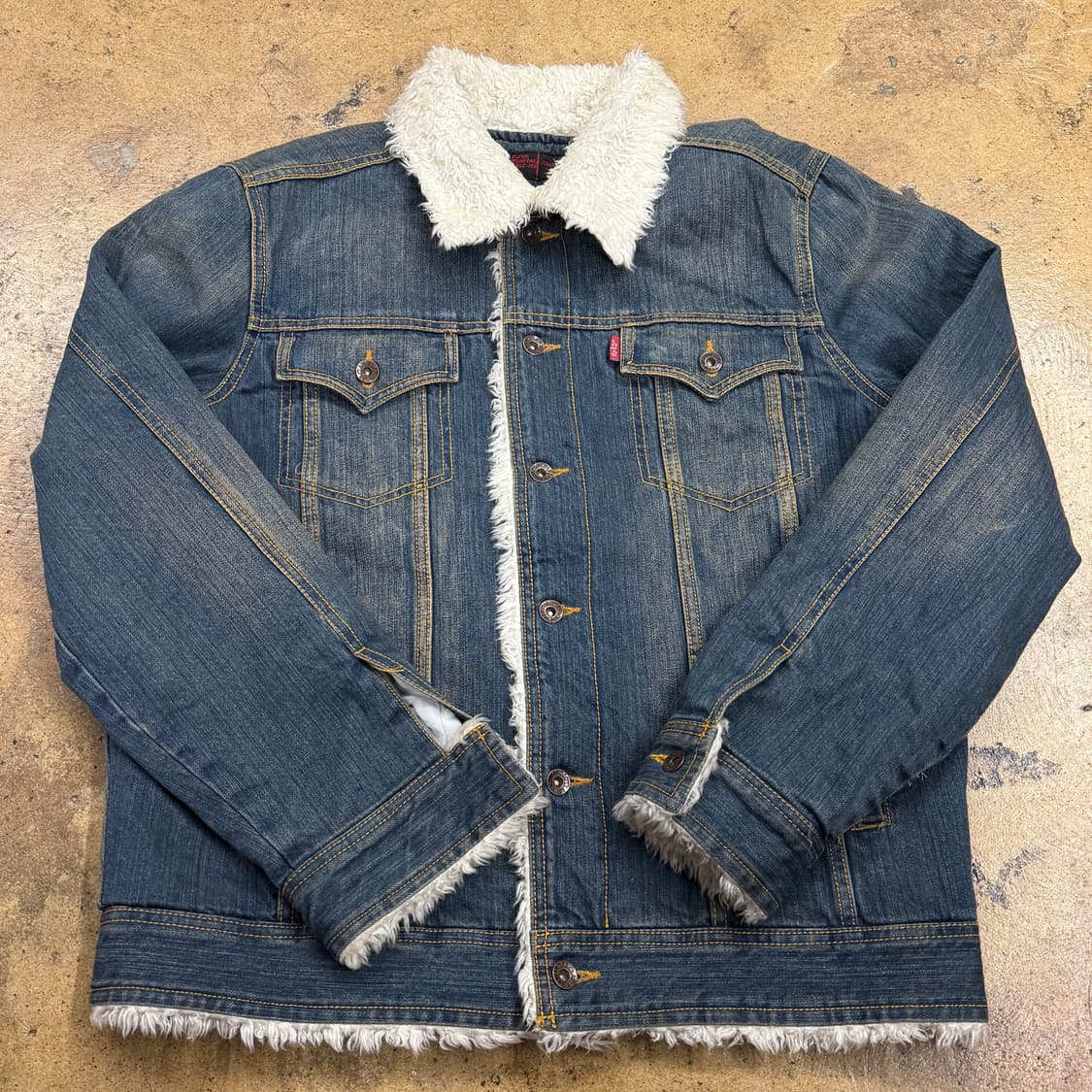 [정품] 리바이스 뽀글이 데님 자켓 청자켓 b14 상품이미지2