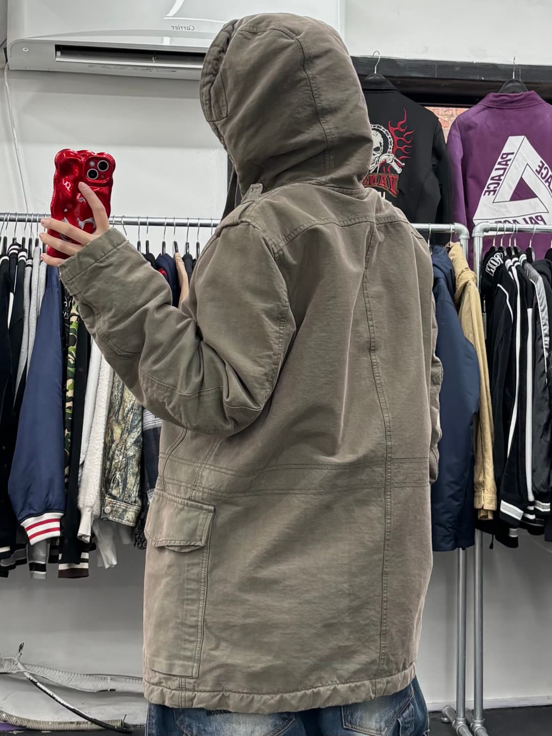 디젤 밀리터리 후드 자켓 상품이미지5