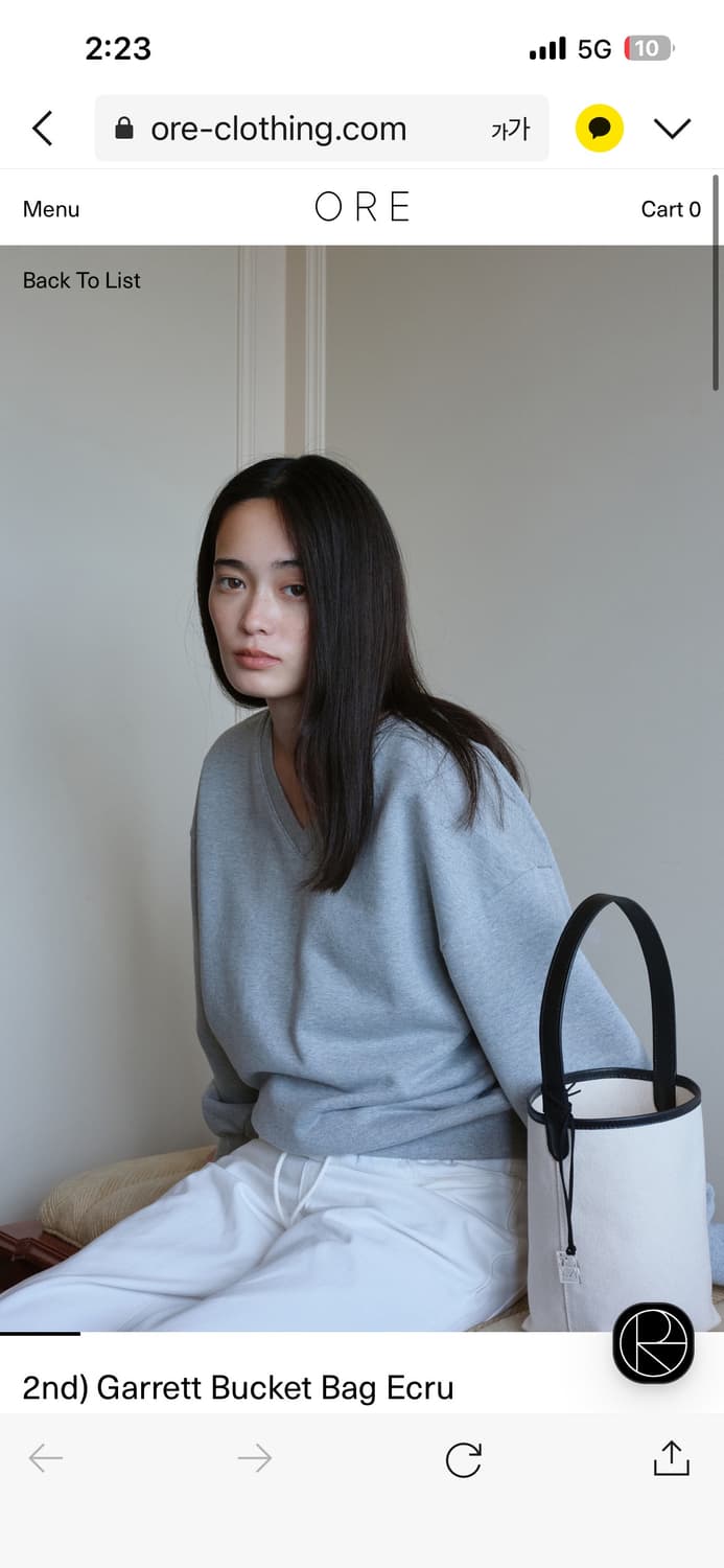 오어 ore 컨버스 가방 숄더백 토트백 / 루에브르 포에토  상품이미지2