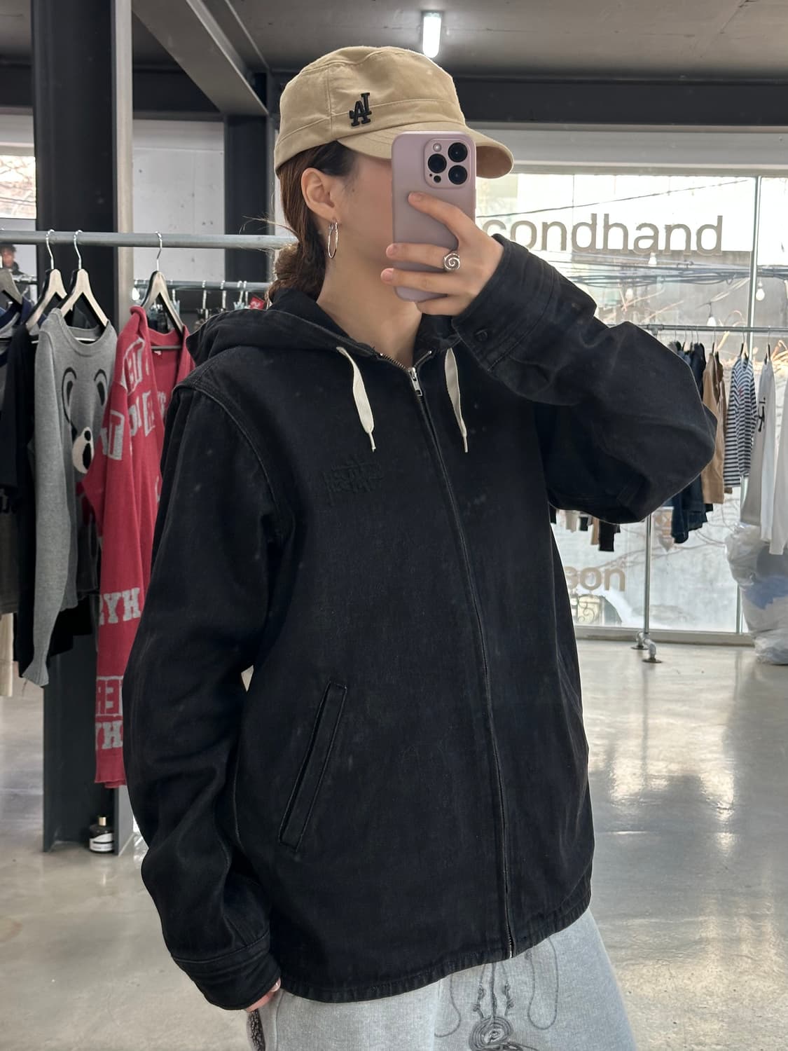 스투시 자수빅로고 데님 워크자켓 상품이미지1