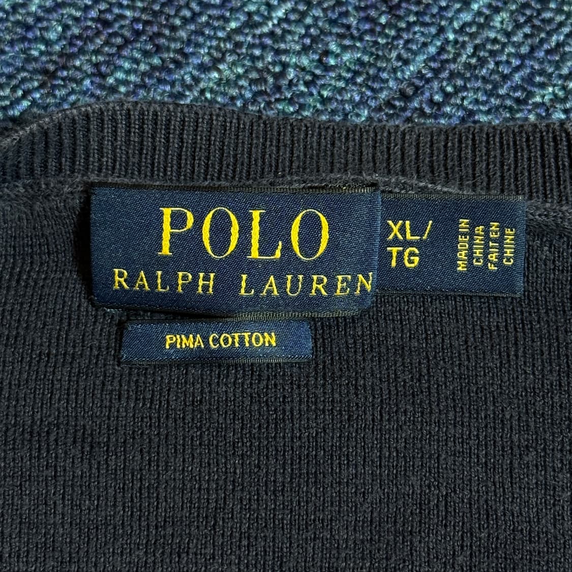 폴로 랄프로렌 네이비 브이넥 니트 상품이미지3