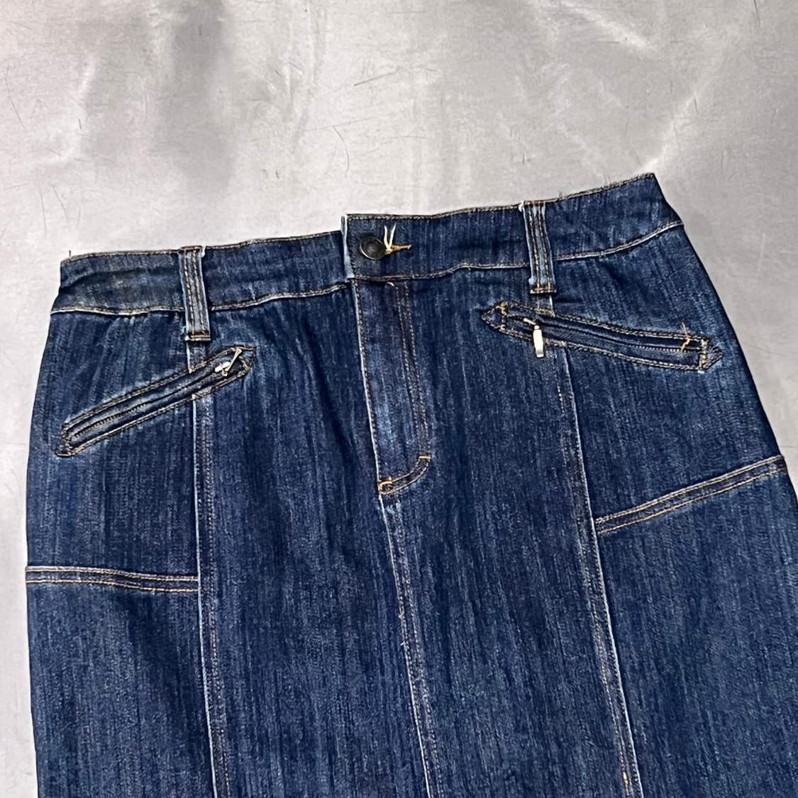  hot kiss 미디 데님스커트 y14879 상품이미지3