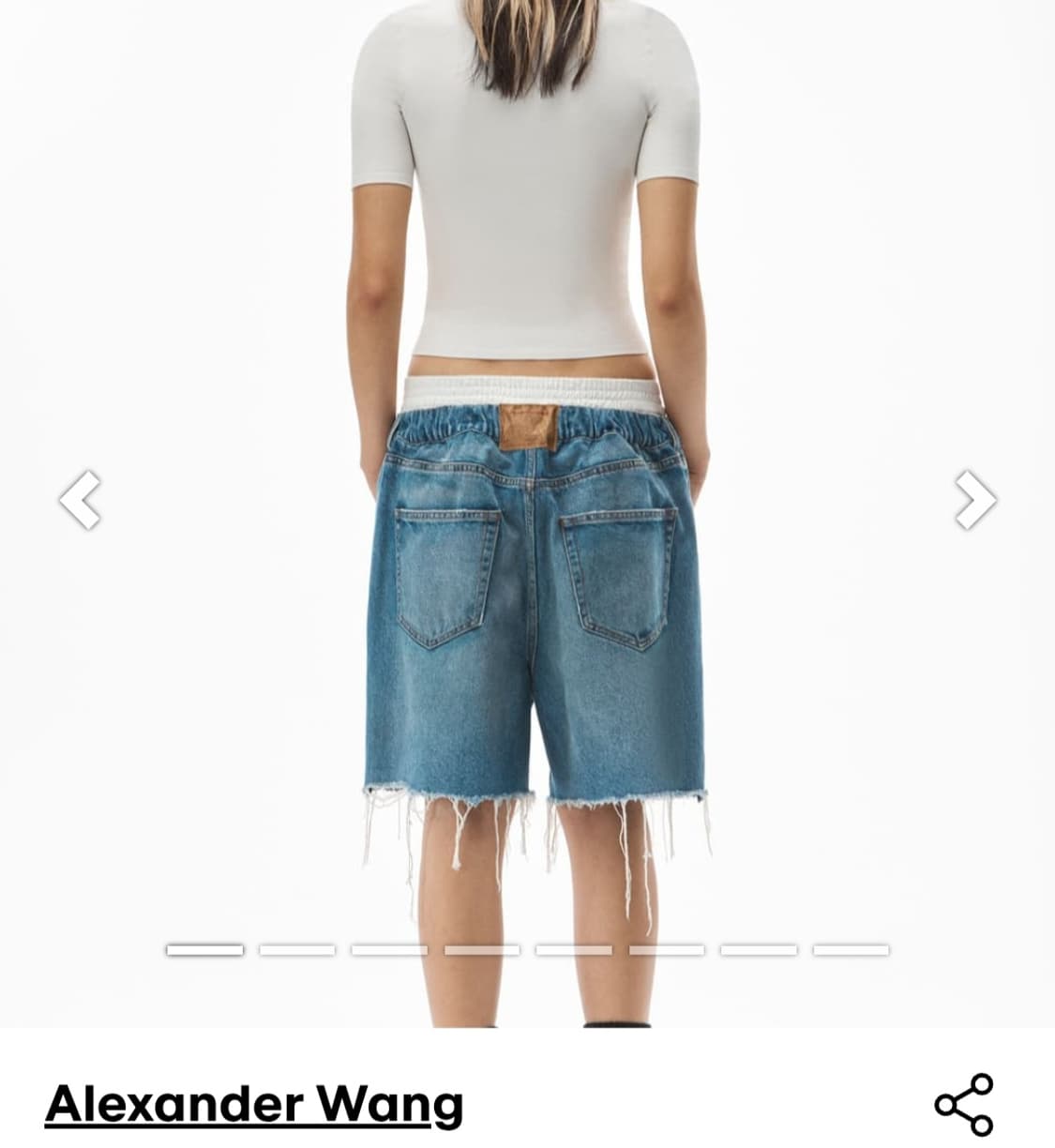 [정품] 알렉산더왕 오버핏 데님 쇼츠 상품이미지3