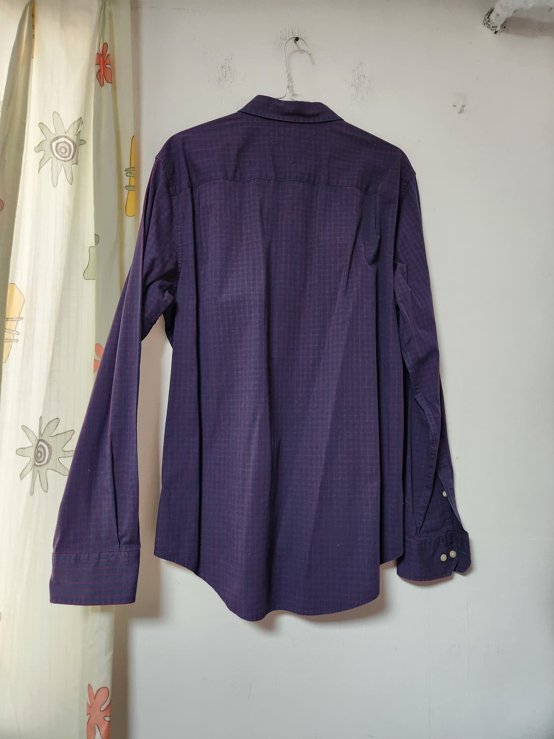 타미힐피거 체크 긴팔 셔츠 남방  M  커스텀핏 상품이미지2