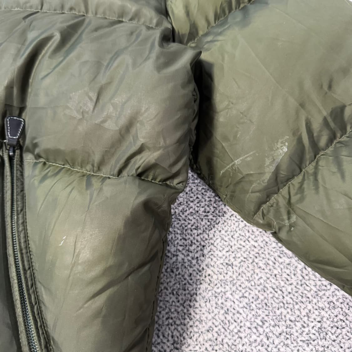 폴로 카키색 푸퍼 패딩 자켓 상품이미지7