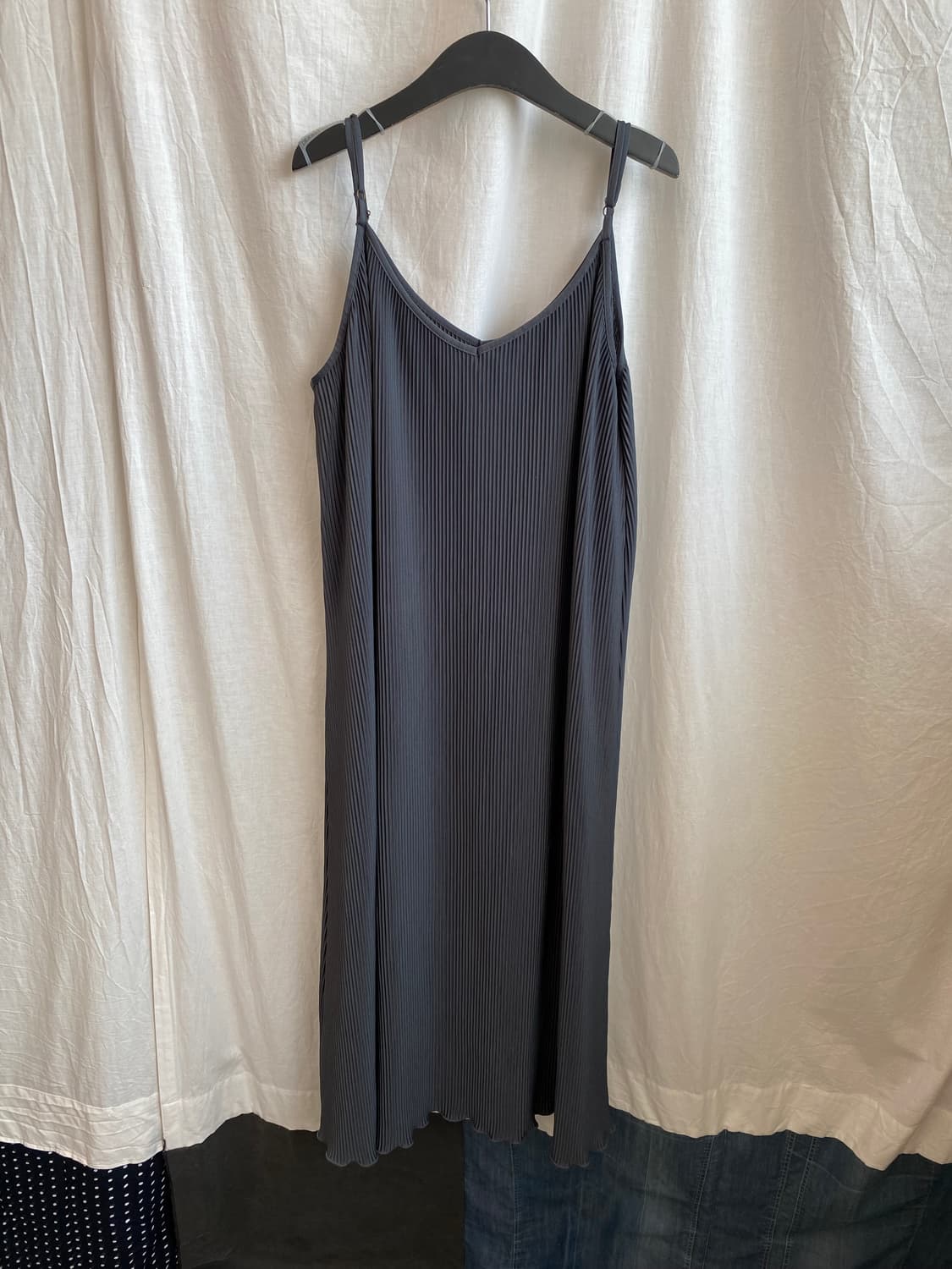 블루그레이 플리츠 원피스(L) 상품이미지3