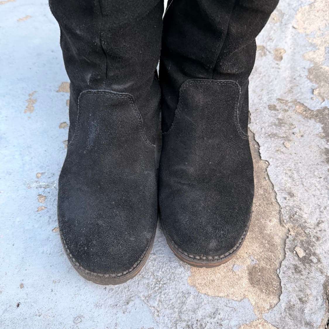 스웨이드 블랙 롱부츠 270 상품이미지5