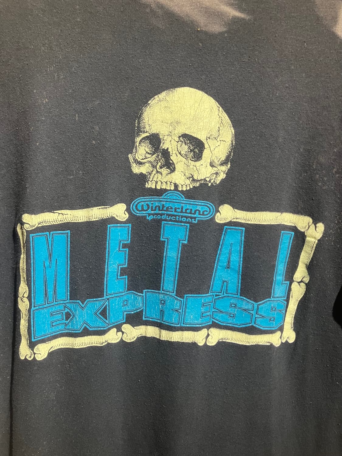 90s USA 빈티지 스켈레톤 반팔 티셔츠 상품이미지8