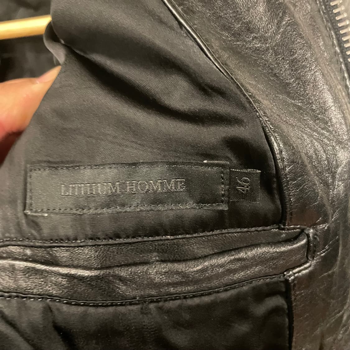 리튬옴므 레더자켓 46 상품이미지3
