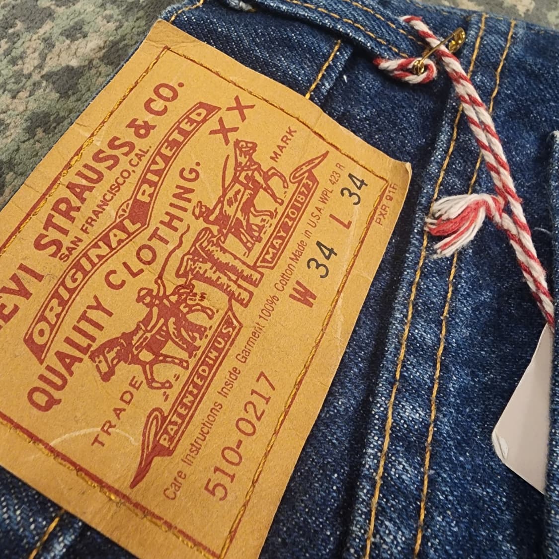 90s USA 제작 리바이스 510-0217 데님 상품이미지9